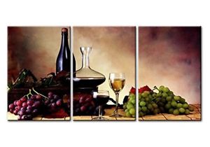 300x210 Wall Art Red Wine Grape Canvas Painting Picture Photo Print Framed - Wine Glass Canvas Painting