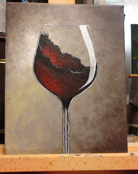 Wine Glass Canvas Painting At Explore Collection Of Wine Glass Canvas Painting