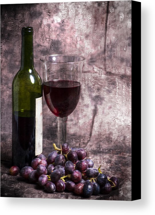 542x750 Wine Bottle Glass And Grapes In Oil Painting Effect - Wine Glass Oil Painting