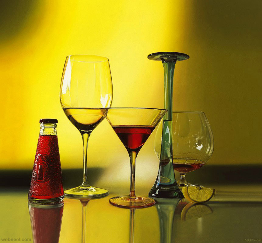 861x800 Wine Glass Hyper Realistic Oil Painting 19 - Wine Glass Oil Painting