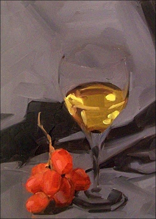 500x700 How To Paint A Wine Glass (Or Any Clear Glass) Using Oil Paint - Wine Glass Oil Painting