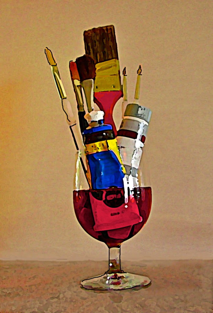 698x1024 Wine Amp Paint Party - Wine Painting