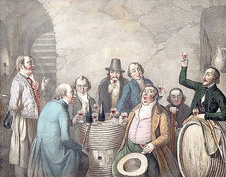 460x359 Not All Wine Connoisseurs Are Charlatans - Wine Tasting Painting