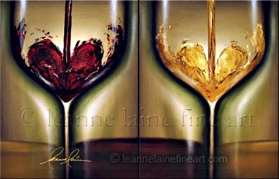 400x257 Wine Art, Beer Art, Martini Art, Wine Painting, Women In Wine Art - Wine Tasting Painting