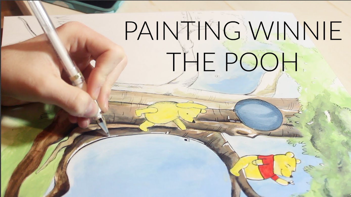 1389x782 Painting Winnie The Pooh - Winnie The Pooh Painting