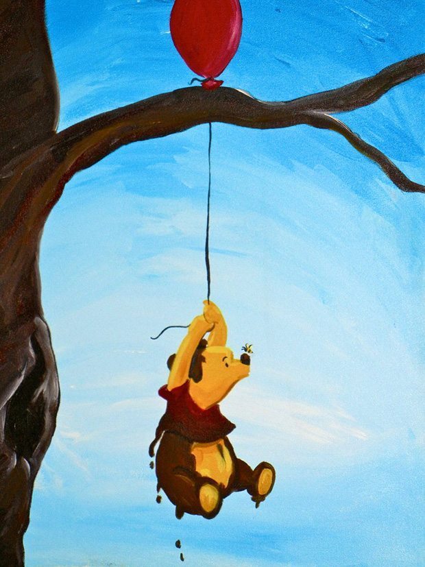 Winnie The Pooh Painting at PaintingValley.com | Explore collection of ...