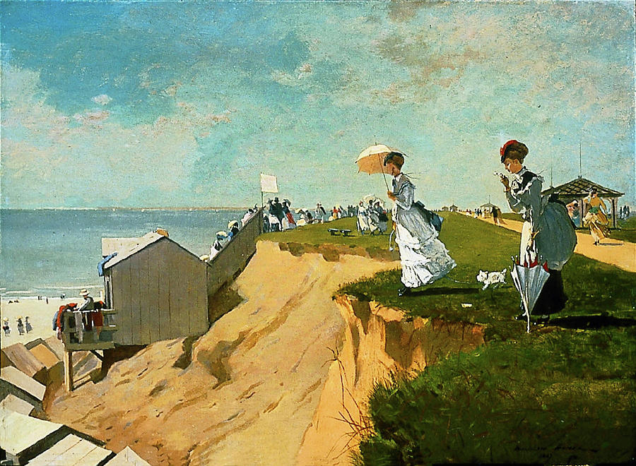 900x660 Long Branch New Jersey By Winslow Homer 1869 Painting By Movie - Winslow Homer Painting