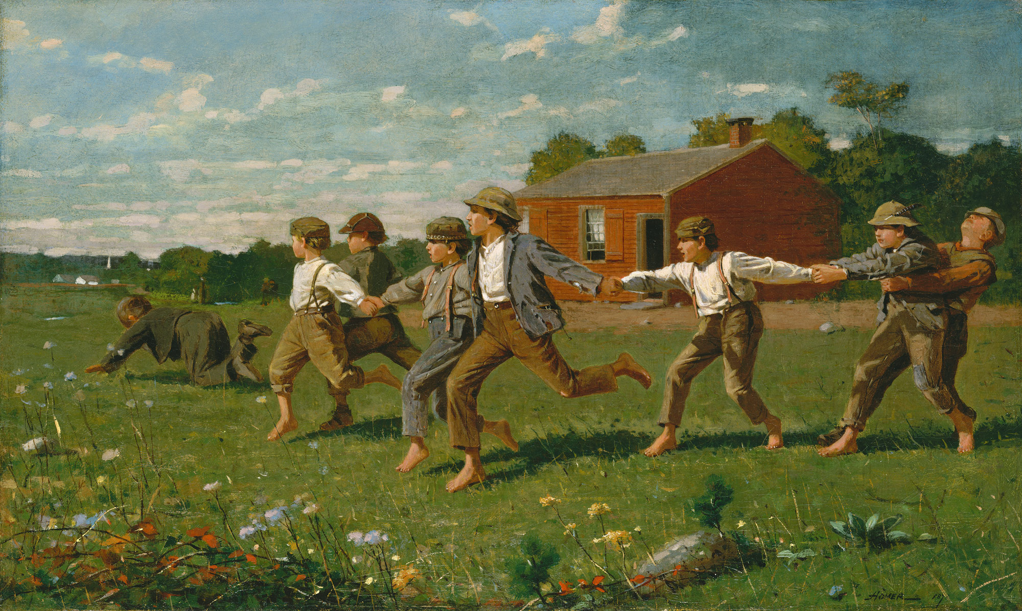 2000x1196 Snap The Whip Winslow Homer 50.41 Work Of Art Heilbrunn - Winslow Homer Painting