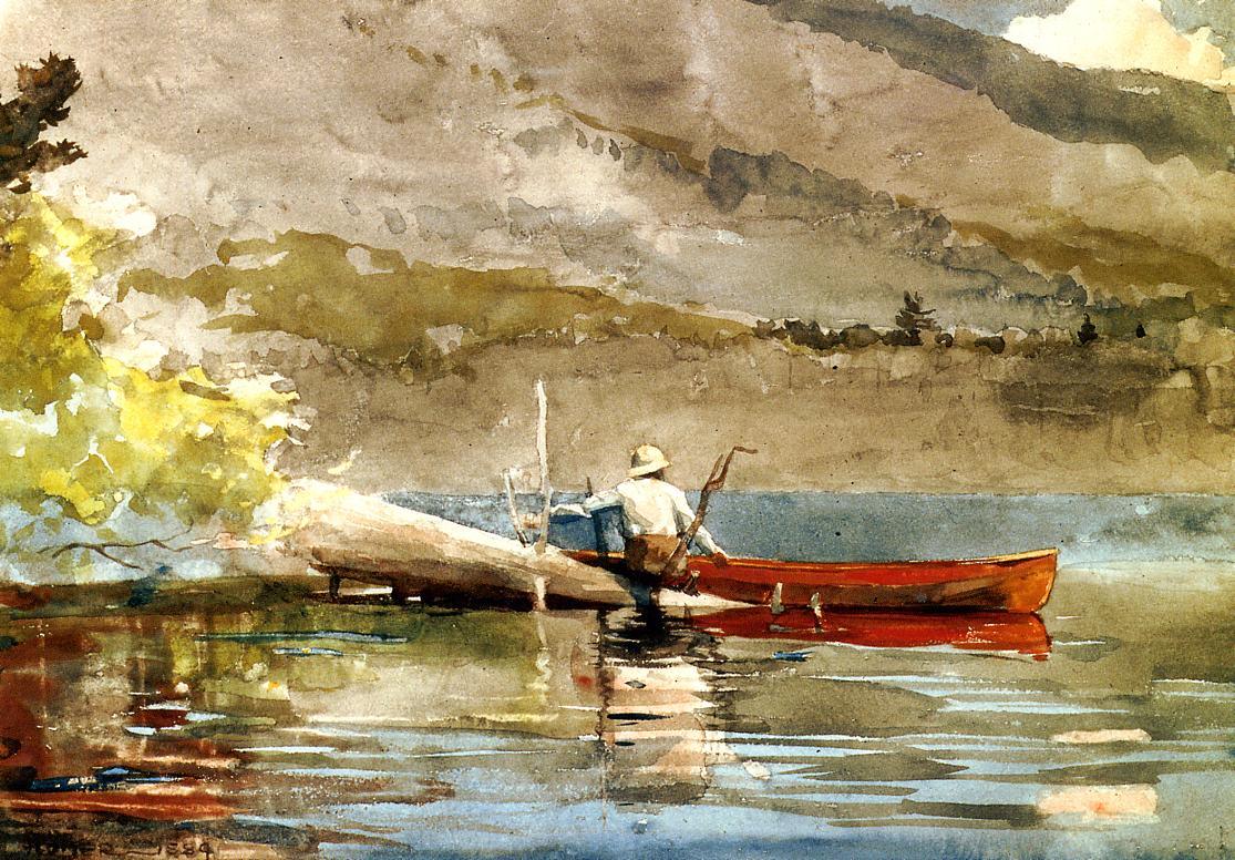 1115x776 Winslow Homer The Red Canoe I Painting Framed Paintings For Sale - Winslow Homer Painting