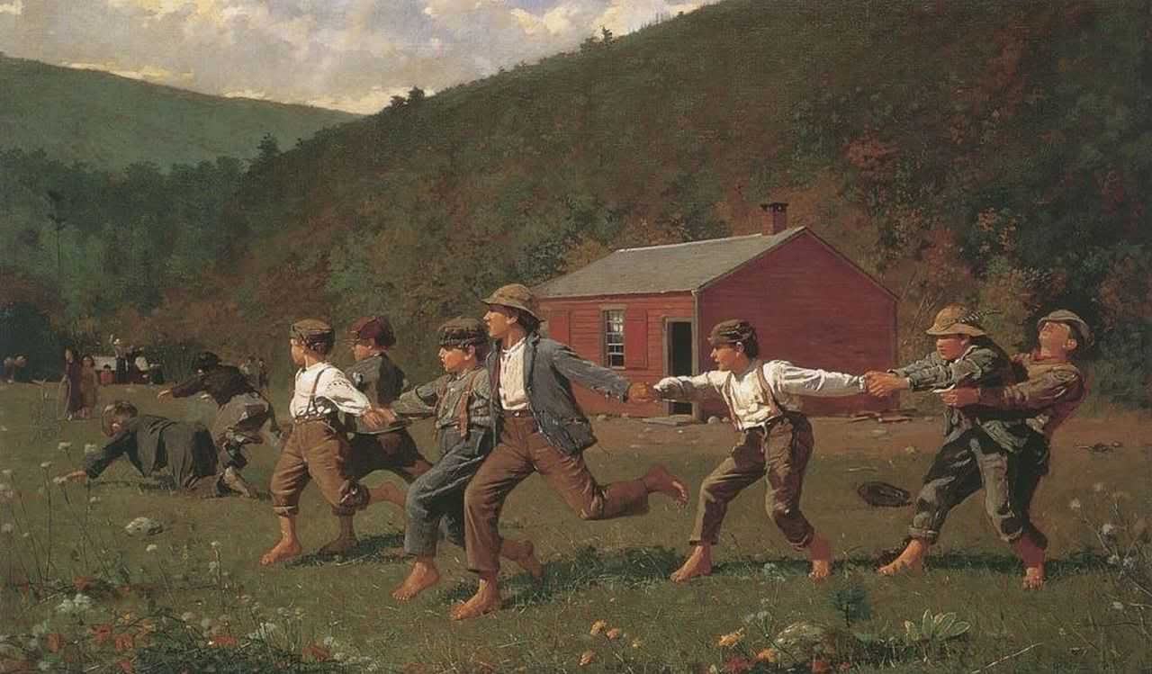 1280x749 Snap The Whip, 1872 By Winslow Homer - Winslow Homer Painting Value