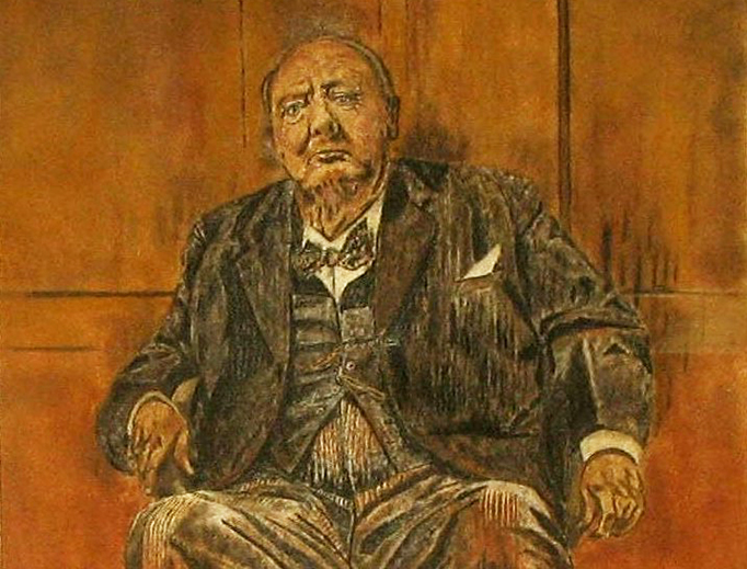 682x519 What I Learned From Winston Churchill - Winston Churchill Bulldog Painting