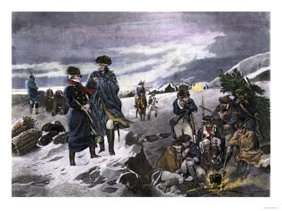 400x300 General George Washington And The Marquis De Lafayette - Winter At Valley Forge Painting