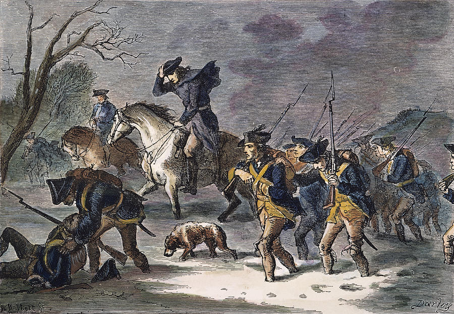 900x623 Valley Forge March, 1777 Photograph By Granger - Winter At Valley Forge Painting