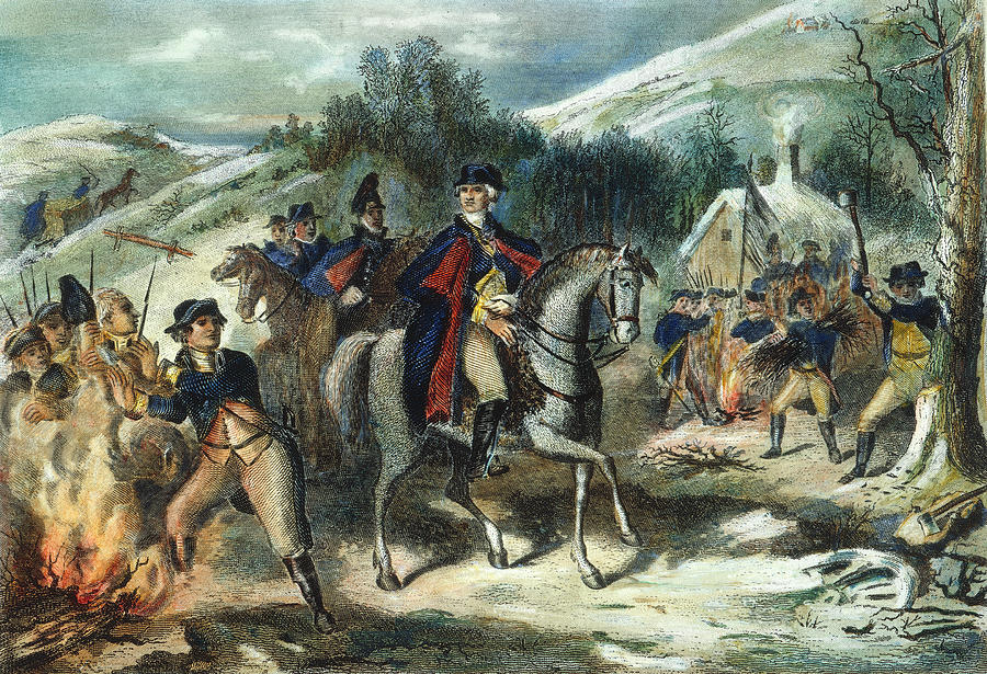 900x615 Washington Valley Forge Photograph By Granger - Winter At Valley Forge Painting