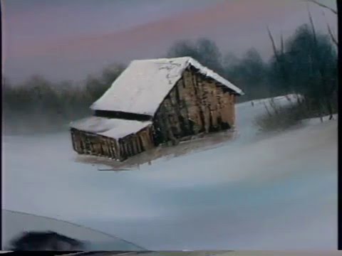 480x360 Bob Ross - Winter Barn Painting