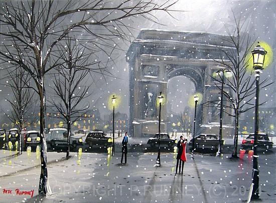 550x405 Pete Rumney Art On Twitter I'M Fascinated By Winter - Winter In Paris Painting