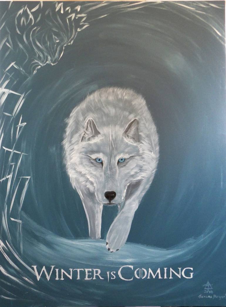 770x1046 Saatchi Art Winter Is Coming Painting By Tamara Hergert - Winter Is Coming Painting