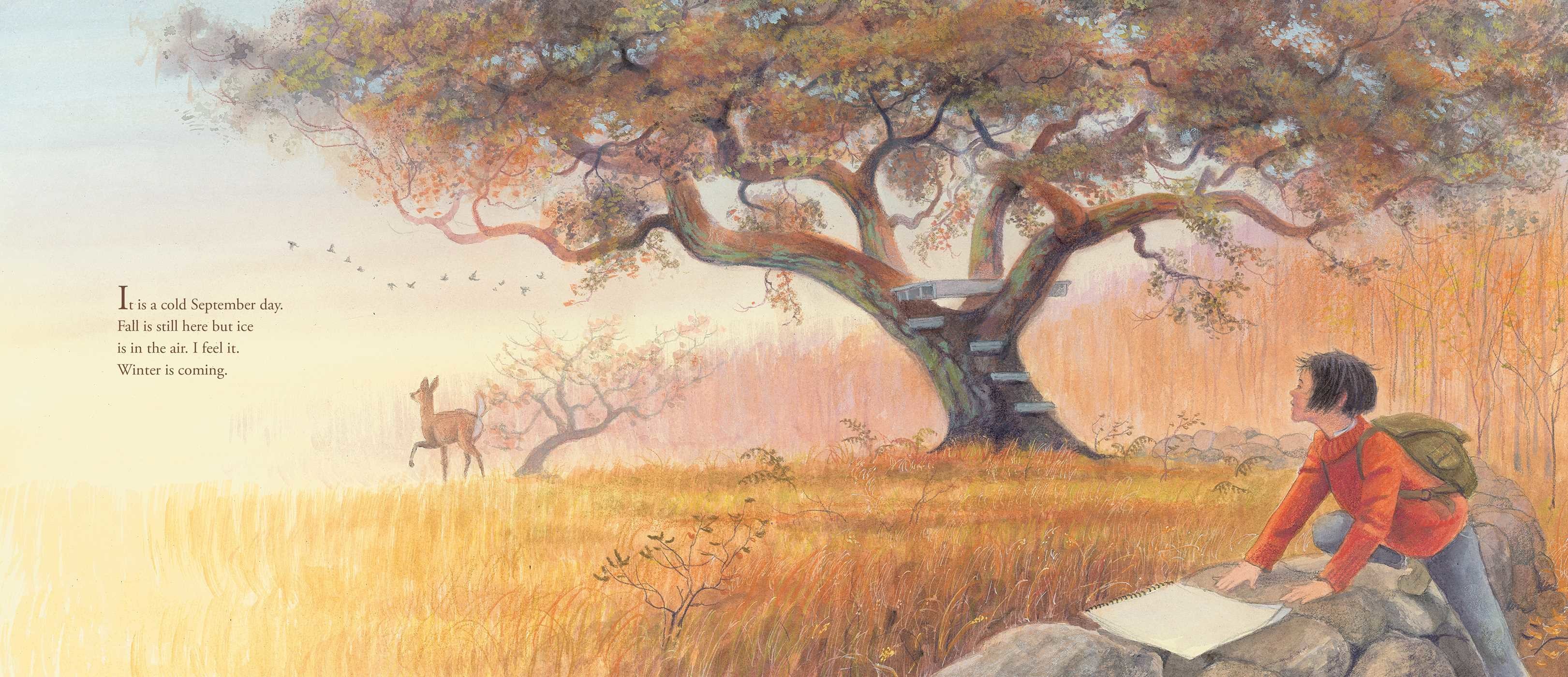 3242x1400 Winter Is Coming Book By Tony Johnston, Jim Lamarche Official - Winter Is Coming Painting