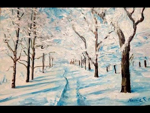 480x360 Oil Painting Winter Landscape! - Winter Landscape Oil Painting