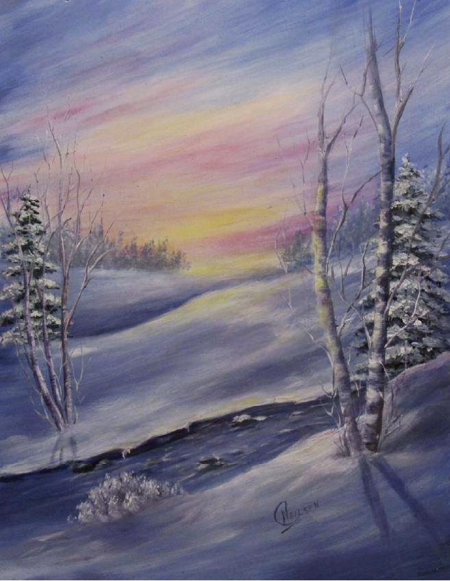 657x849 Introduction To Winter Landscape Painting With Gladys Neilsen - Winter Landscape Painting