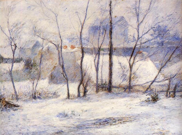 750x555 Winter Landscape, 1879 - Winter Landscape Painting