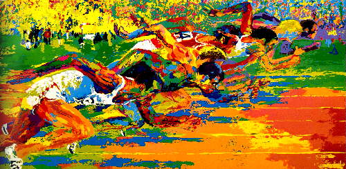 500x245 15 Amazing Leroy Neiman Sports Paintings To Marvel And Admire - Winter Olympics Painting