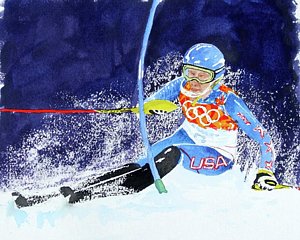 300x240 Winter Olympics Paintings - Winter Olympics Painting