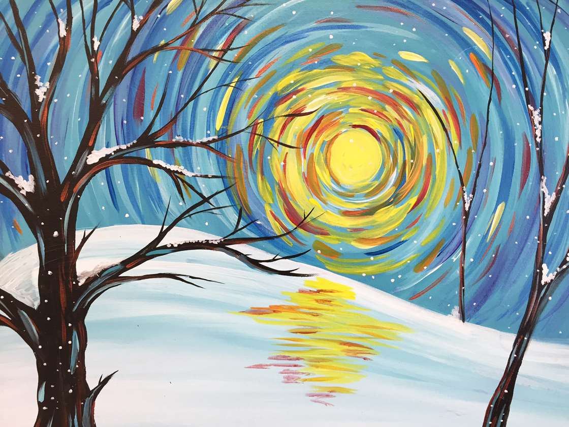 Winter Painting at PaintingValley.com | Explore collection of Winter ...