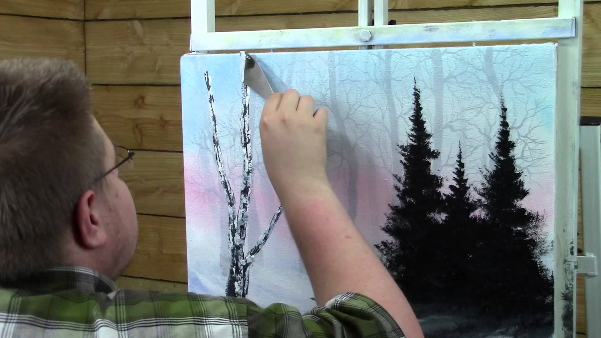 1920x1080 Painting With Magic Big Blue Winter Season 3 Ep 5 Wet On Wet Oil - Winter Season Painting