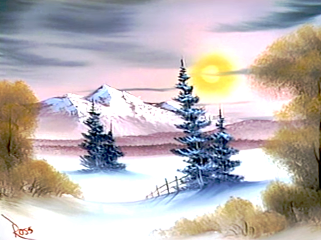 450x337 Splendor Of Winter - Winter Season Painting