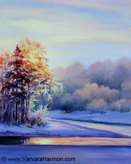450x562 Varvara Harmon - Winter Season Painting