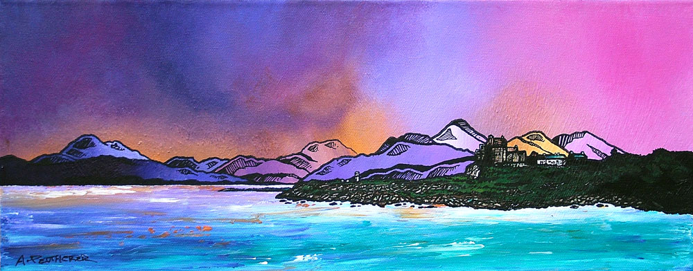 1000x392 Paintings Amp Prints - Winter Sky Painting