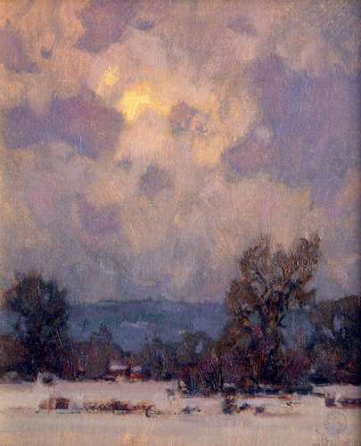 405x500 Dave Ballew Winter Sky, Simpson Gallagher Gallery, Fine Art - Winter Sky Painting
