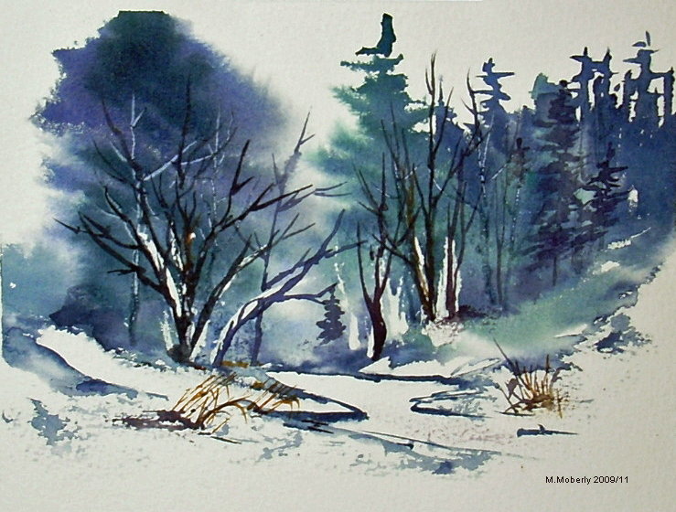 Winter Watercolor Painting at Explore collection