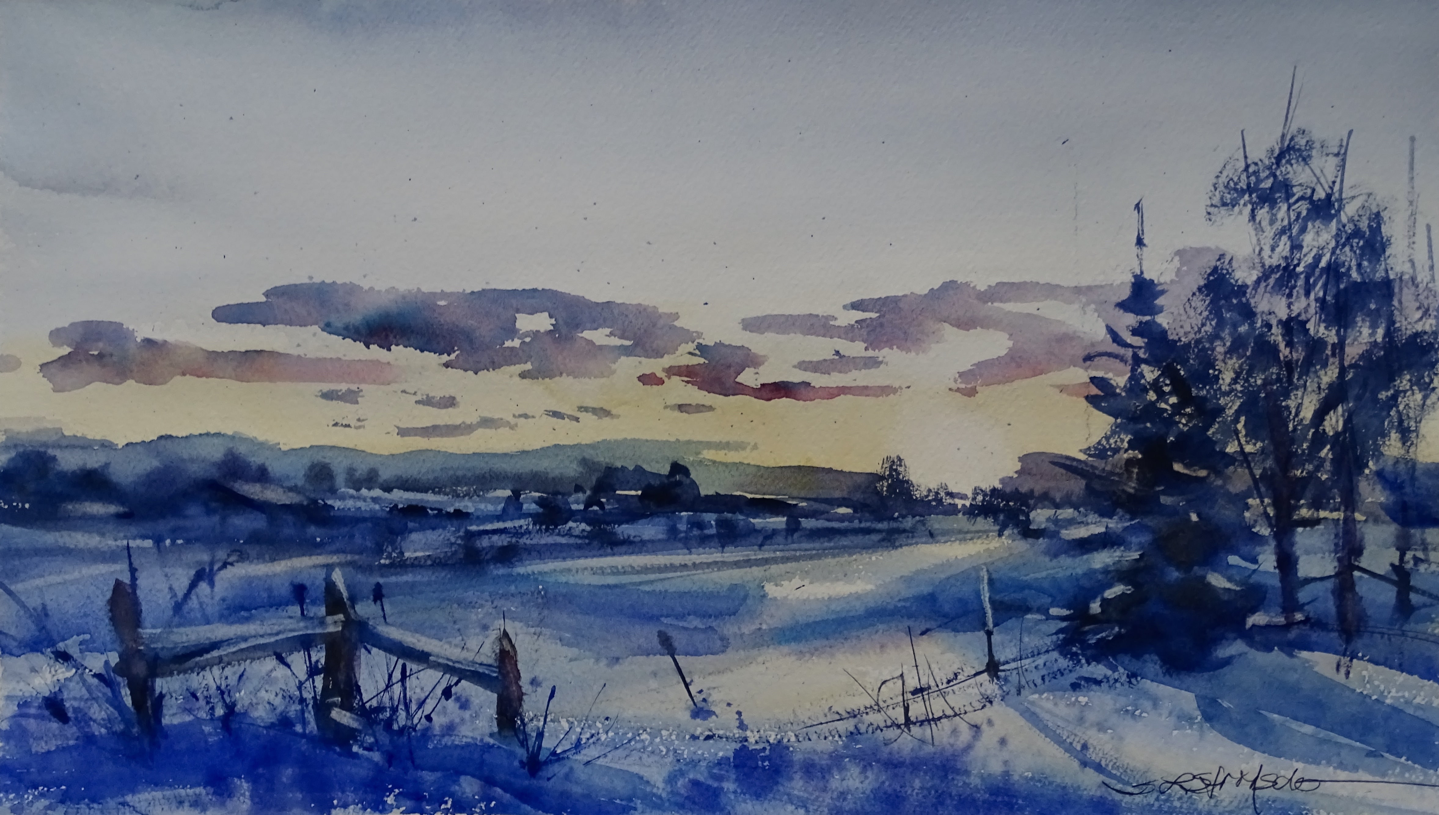 4710x2668 Six Secrets To Better Snow Scenes - Winter Watercolor Painting