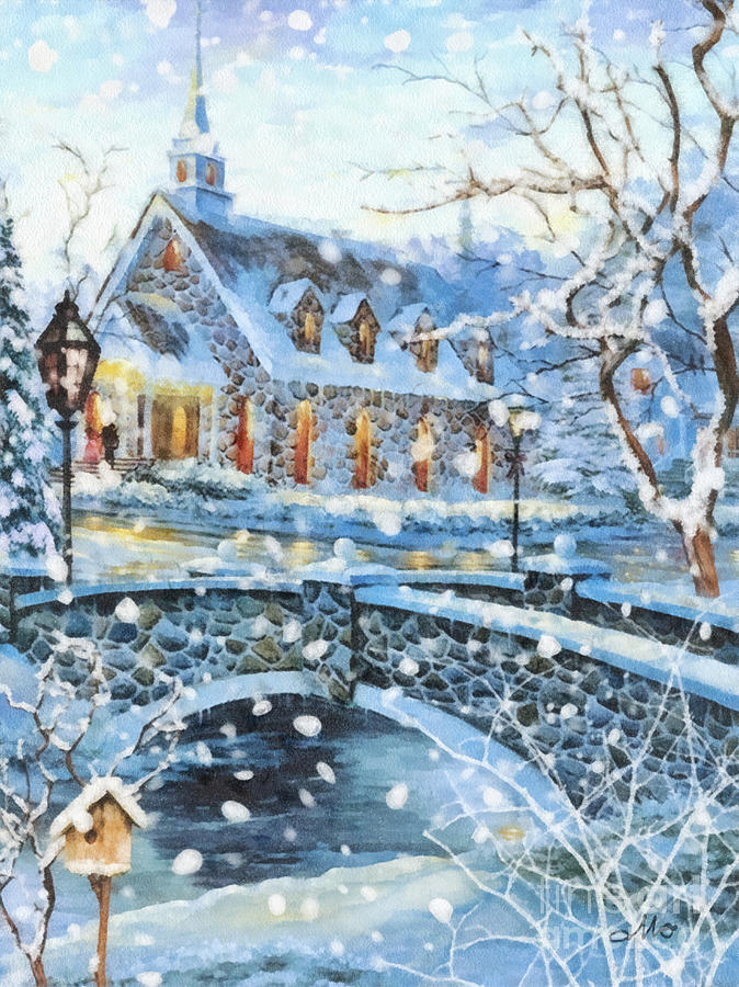 674x900 Winter Wonderland Painting By Mo T - Winter Wonderland Painting