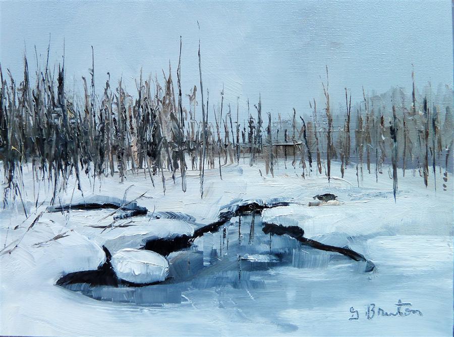 900x668 Winter Wonderland By Gary Bruton - Winter Wonderland Painting