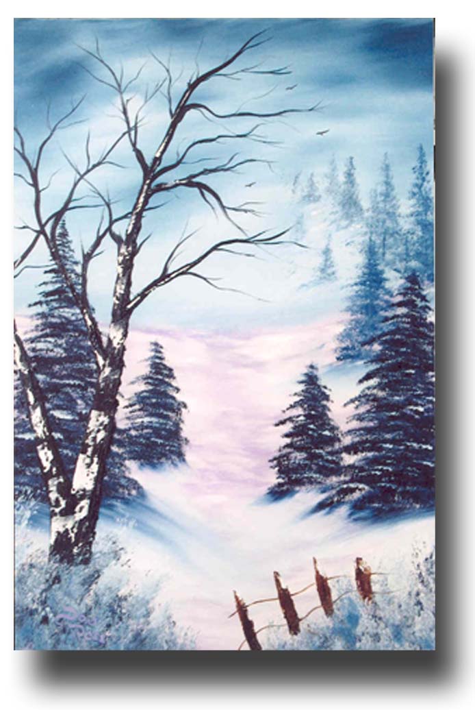 694x1036 Don Ross Art Studio - Winter Wonderland Painting