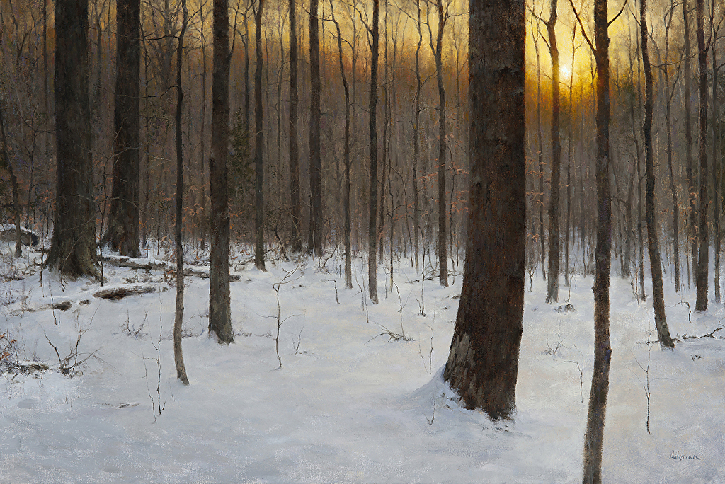 1024x684 Boldbrush Painting Competition Winner - Winter Woods Painting