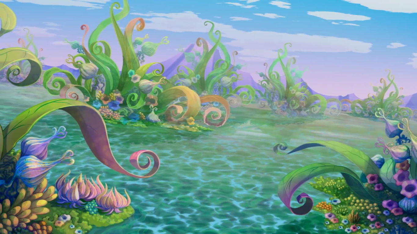 1366x768 Ocean Of Flowers Winx Club Wiki Fandom Powered By Wikia - Winx Club Painting