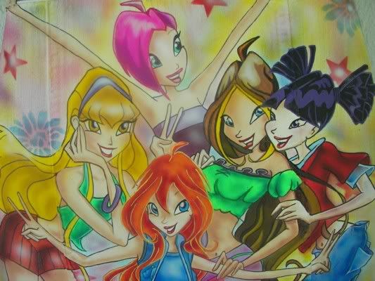533x400 Winx Club Jacket Painted Jackets Winx Club And Album - Winx Club Painting