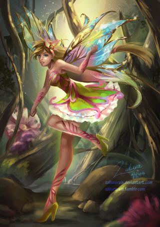 320x453 Sketch Of Musa From Winx Club, She Rocks - Winx Painting