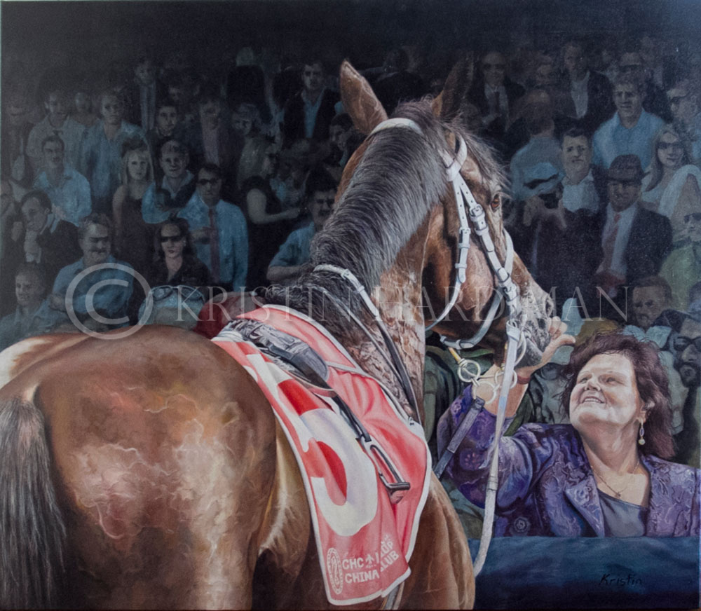 1000x872 Kristin Hardiman Australian Equine, Portrait And Landscape - Winx Painting