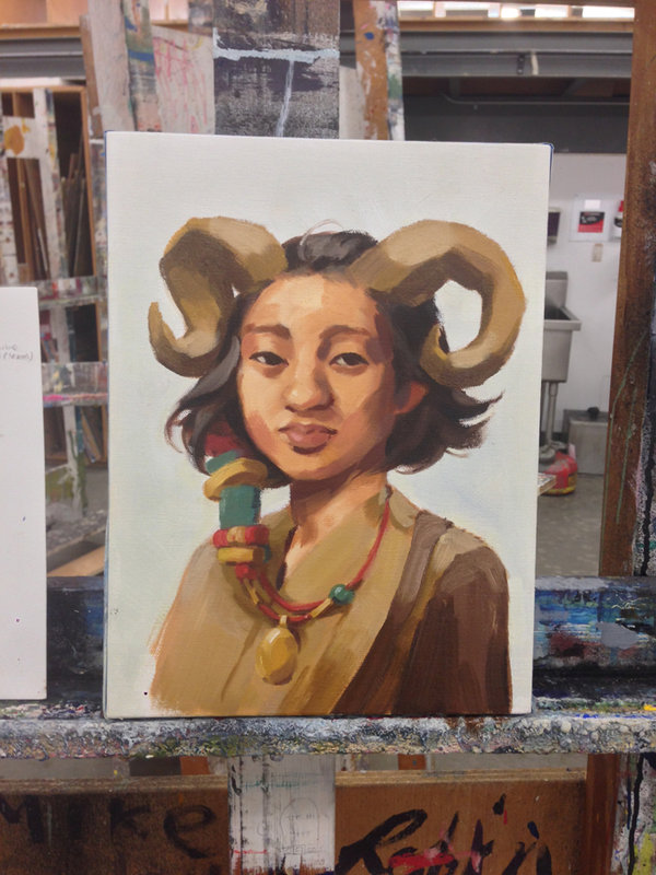 600x800 Little Prince Oil Painting Wip By Zaraalfonso - Wip Painting