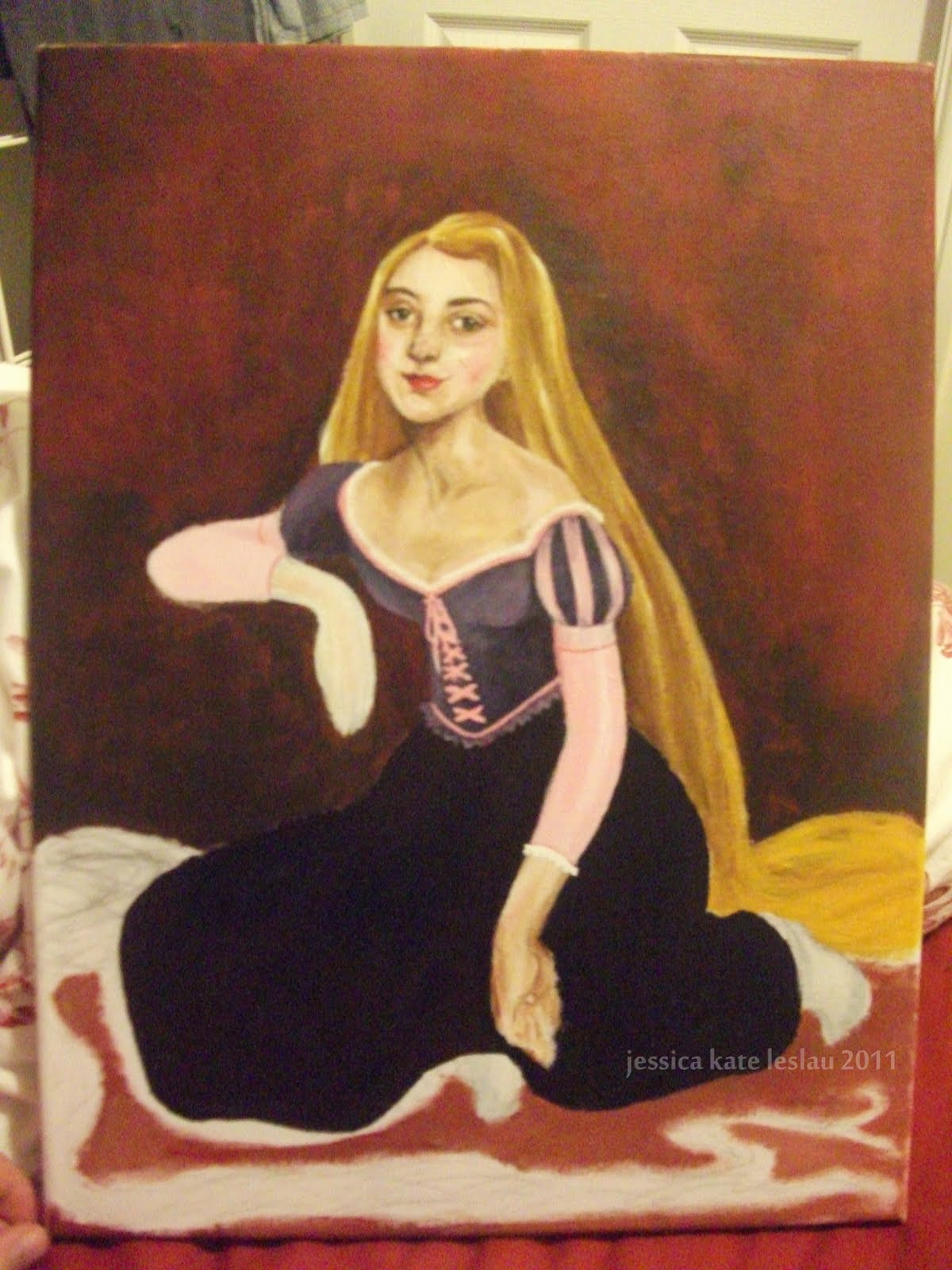 1200x1600 Time To Draw Update! Rapunzel Acrylic Painting Wip - Wip Painting