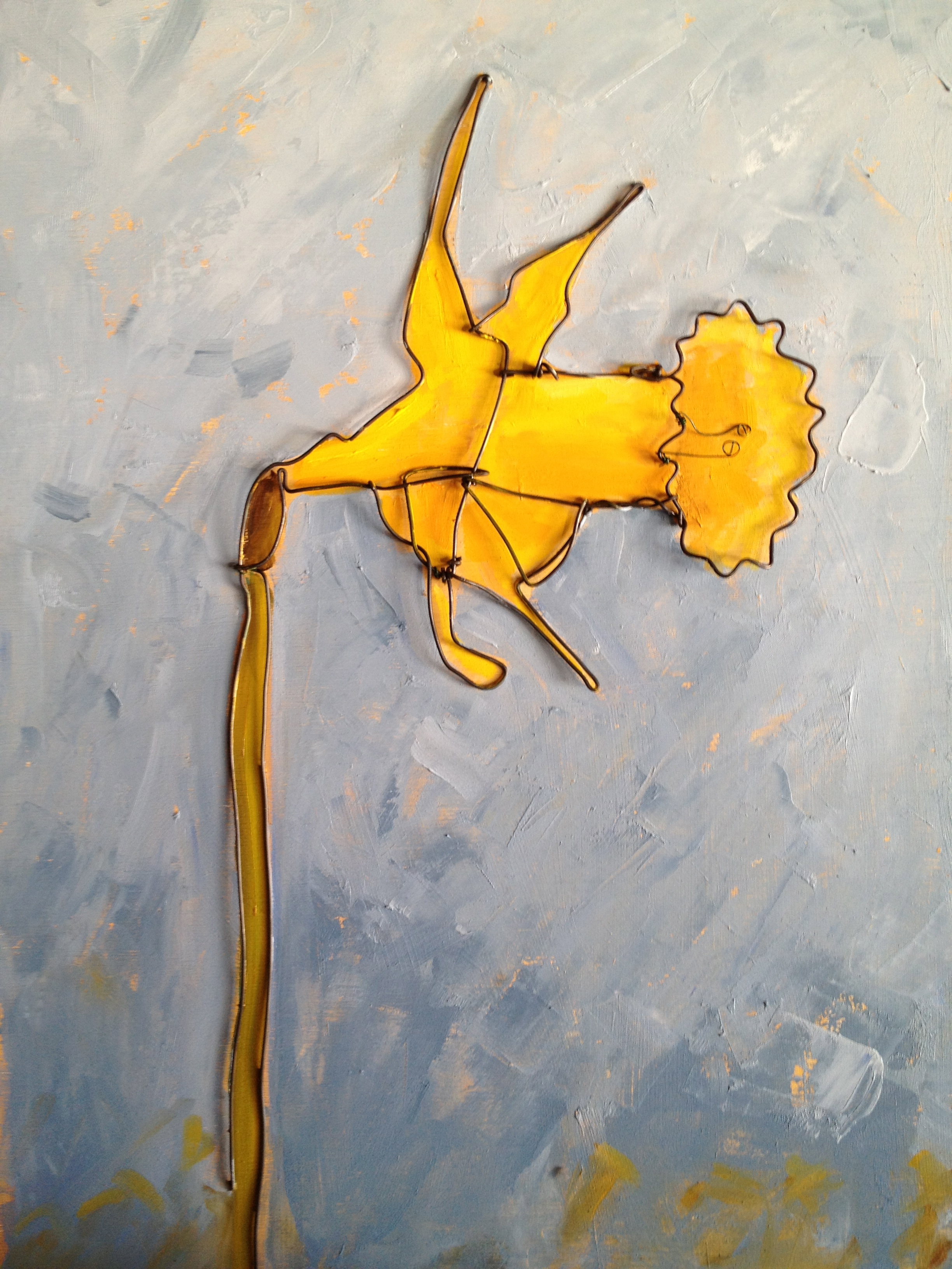 2448x3264 Flower Wire Painting - Wire Painting