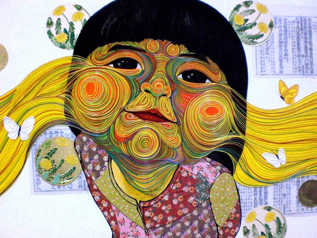 1024x768 Kiei Takano Wire Paintings Daily Art Fixx - Wire Painting