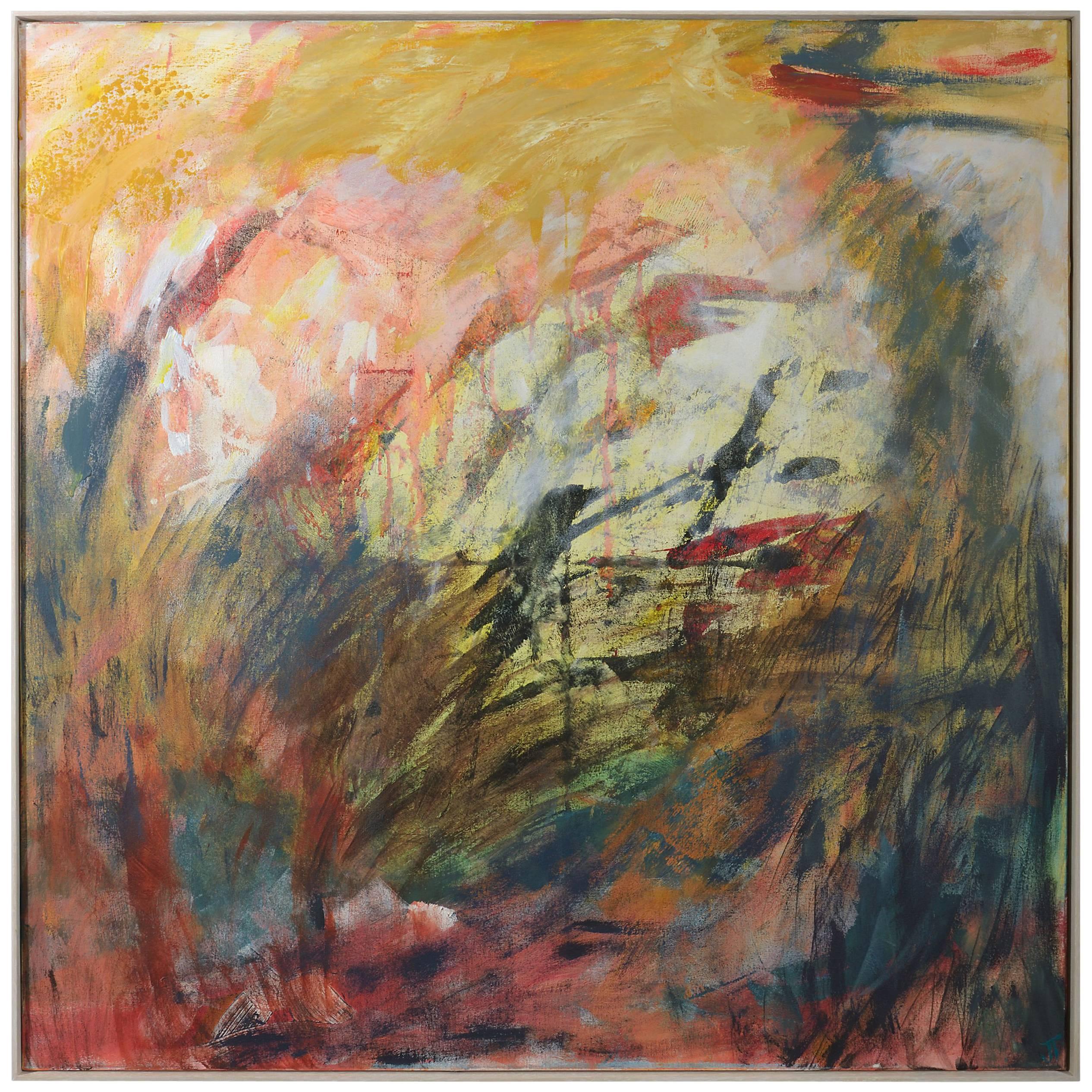 2531x2531 She Rides' Painting By Jessica Taylor, Acrylic On Canvas For Sale - Wire Painting