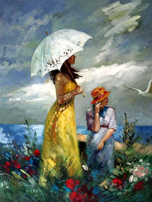 532x709 Oil Paintings From Oil Paintings On Canvas, Maternal Wisdom, V - Wisdom Painting