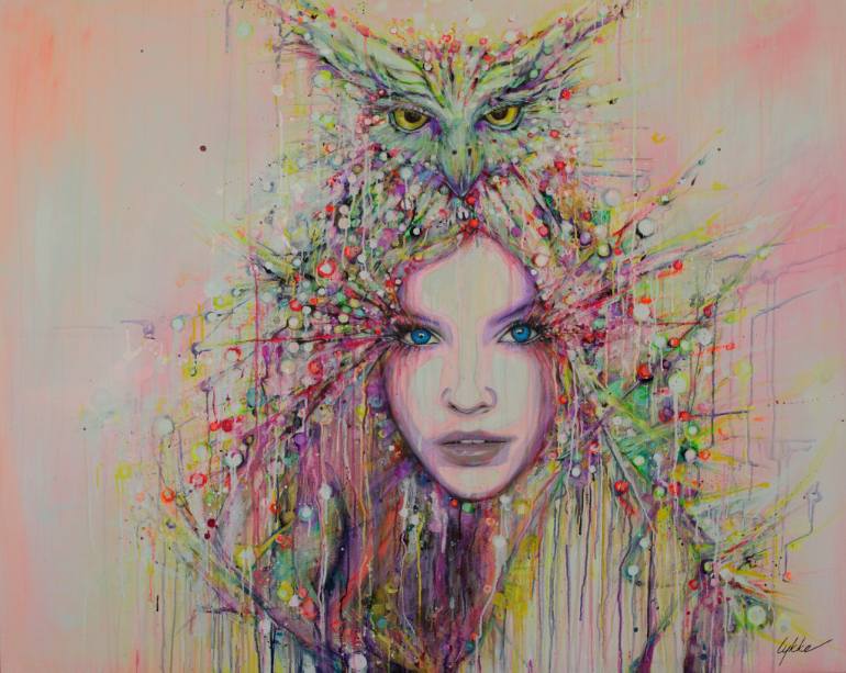 770x613 Saatchi Art Wisdom Painting By Lykke Steenbach Josephsen - Wisdom Painting